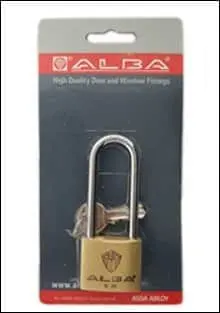 מנעול תלייה פליז ב 30ממ ALBA.
