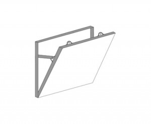 פתח שירות עמיד אש למחיצות - ALUMATIC - טמבור