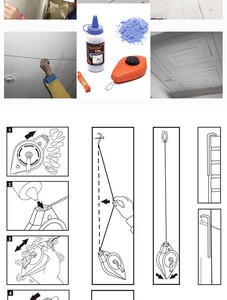 3Pcs Chalk Line Reel Set