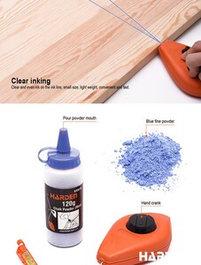 3Pcs Chalk Line Reel Set