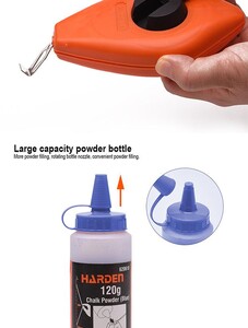 3Pcs Chalk Line Reel Set