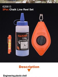 3Pcs Chalk Line Reel Set