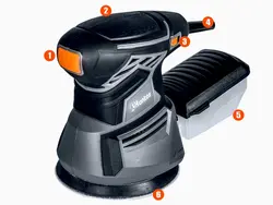 HUNTER מלטשת 5אינטש 350W.