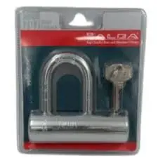 ALBAמנעול שיריון פלדה ניקל קצר.